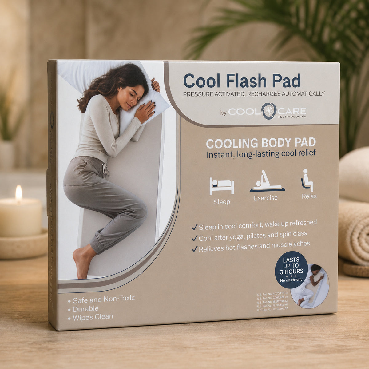 Cool Flash Body Pad - Stone