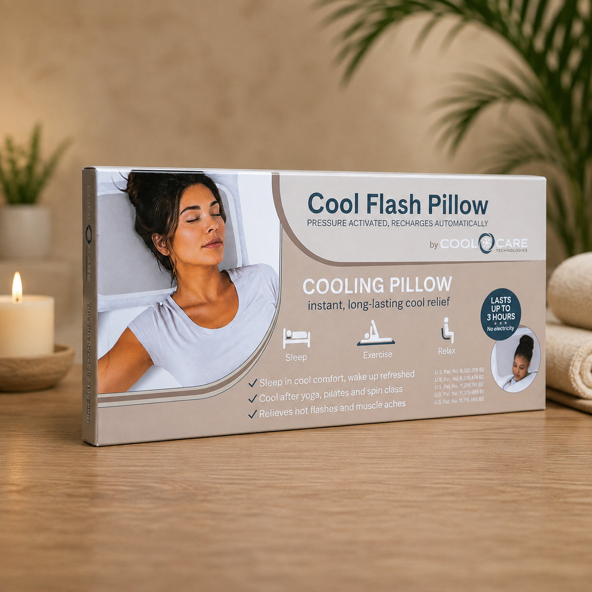 Cool Flash Pillow Pad - Stone
